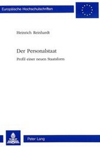 Enlarge image Cover: Der Personalstaat - Peter Lang Verlag