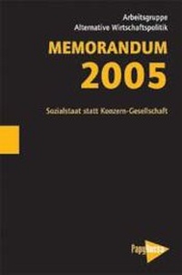 Abbildung von: Memorandum 2005 - PapyRossa Verlag