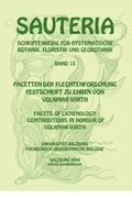 Cover: Sauteria 15: Facetten der Flechtenforschung - facets of lichenology - Just, A