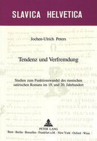 Enlarge image Cover: Tendenz und Verfremdung - Peter Lang Verlag