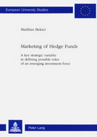 Abbildung von: Marketing of Hedge Funds - Peter Lang Verlag