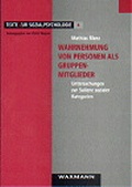 Cover: Wahrnehmung von Personen als Gruppenmitglieder - Waxmann