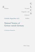 Cover: National Varieties of German outside Germany - Peter Lang Verlag