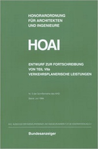 Abbildung von: HOAI - Entwurf zur Fortschreibung von Teil VII a "Verkehrsplanerische Leistungen" - Reguvis Fachmedien