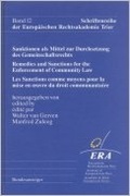 Cover: Sanktionen als Mittel zur Durchsetzung des Gemeinschaftsrechts - Reguvis Fachmedien