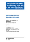 Bild: Mindestanforderungen an das Einleiten von Abwasser in Gewässer Anhang 40 "Metallbearbeitung-Metallverarbeitung" - Reguvis Fachmedien