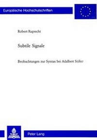 Abbildung von: Subtile Signale - Peter Lang Verlag