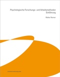 Cover: Psychologische Forschungs- und Arbeitsmethoden - innsbruck university press