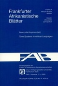 Cover: Tone Systems in African Languages - K&ouml;ppe, R