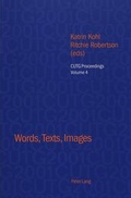 Cover: Words, Texts, Images - Peter Lang Verlag