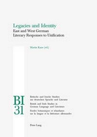 Enlarge image Cover: Legacies and Identity - Peter Lang Verlag