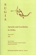 Cover: SUGIA Sprache und Geschichte in Afrika. Band 16/17 - K&ouml;ppe, R
