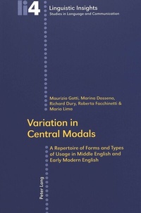 Abbildung von: Variation in Central Modals - Peter Lang Verlag