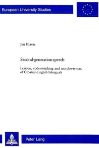 Abbildung von: Second-generation speech - Peter Lang Verlag