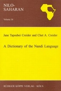 Enlarge image Cover: A Dictionary of the Nandi Language - Köppe, R