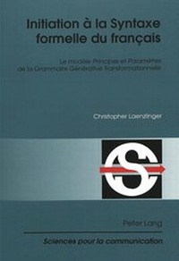 Abbildung von: Initiation à la Syntaxe formelle du français - Peter Lang Verlag