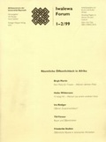 Cover: R&auml;umliche &Ouml;ffentlichkeit in Afrika - K&ouml;ppe, R