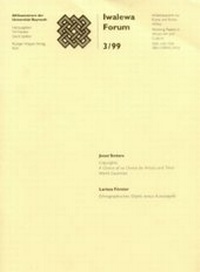Abbildung von: Copyrights. A choice of no choice for artists and third world countries - Ethnographisches Objekt versus Kunstobjekt - Köppe, R