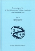 Cover: Proceedings of the 4th World Congress of African Linguistics, New Brunswick 2003 - K&ouml;ppe, R