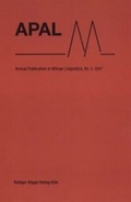 Cover: APAL Annual Publication in African Linguistics: Encoding Motion - K&ouml;ppe, R