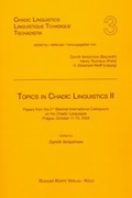 Cover: Topics in Chadic Linguistics II - K&ouml;ppe, R