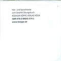 Cover: Swahili Grundkurs / H&ouml;r- und Sprechtexte zum Swahili &Uuml;bungsbuch - K&ouml;ppe, R