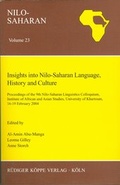 Cover: Insights into Nilo-Saharan Language, History and Culture - K&ouml;ppe, R