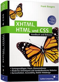 Abbildung von: XHTML, HTML und CSS - Galileo Computing