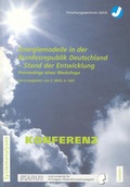 Cover: Energiemodelle in der Bundesrepublik Deutschland - Stand der Entwicklung - Verlag des Forschungszentrums J&uuml;lich