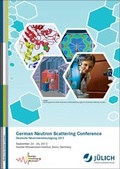 Cover: German Neutron Scattering Conference - Verlag des Forschungszentrums J&uuml;lich