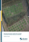 Cover: Plant-plant interactions, biodiversity & assembly in grasslands and their relevance to restoration - Verlag des Forschungszentrums J&uuml;lich