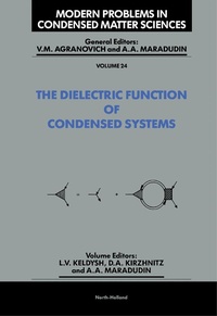 Enlarge image Cover: The Dielectric Function of Condensed Systems - Elsevier