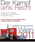 Cover: Der Kampf ums Recht. Abstracts des zweiten Kongresses der deutschsprachigen rechtssoziologischen Gesellschaften - Orlux Verlag