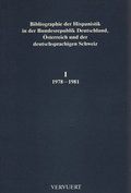 Cover: Bibliographie der Hispanistik in der Bundesrepublik Deutschland,... / Bibliographie der Hispanistik in der Bundesrepublik Deutschland,... - Vervuert Verlagsgesellschaft