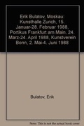 Cover: Erik Bulatov - Parkett