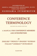 Cover: Conference Terminology - Elsevier