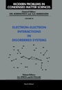 Cover: Electron-Electron Interactions in Disordered Systems - Elsevier