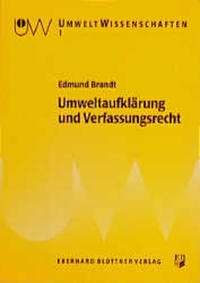 Bild: Umweltaufklärung und Verfassungsrecht - Blottner Verlag e.K.