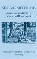 Cover: Studien zur Geschichte von Exegese und Hermeneutik / Sinnvermittlung - Pano