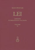 Cover: Lessico Etimologico Italiano. Band 6 (VI) - Reichert Verlag