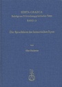 Cover: Die Sprachform der homerischen Epen - Reichert Verlag