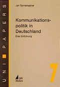 Cover: Kommunikationspolitik in Deutschland - UVK
