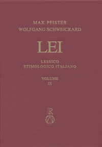 Abbildung von: Lessico Etimologico Italiano. Band 9 (IX) - Reichert Verlag