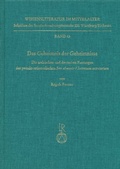 Cover: Das Geheimnis der Geheimnisse - Reichert Verlag