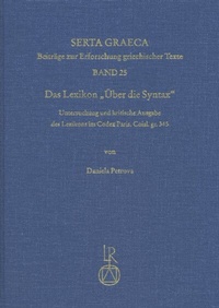 Abbildung von: Das Lexikon »Über die Syntax« - Reichert Verlag