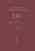 Cover: Lessico Etimologico Italiano. Band 10 (X) - Reichert Verlag