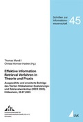 Cover: Effektive Information Retrieval Verfahren in Theorie und Praxis - UVK