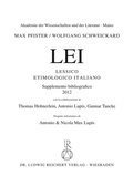 Cover: Lessico Etimologico Italiano - Reichert Verlag