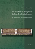 Cover: Inschriften als Zeugnisse kulturellen Ged&auml;chtnisses - Reichert Verlag