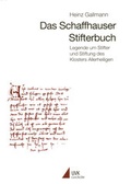 Cover: Das Schaffhauser Stifterbuch - UVK